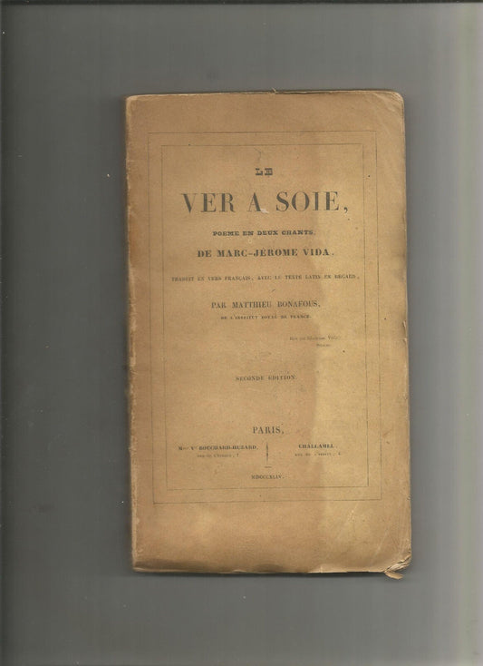 Le ver à soie, poëme en deux chants - Marc-Jérome Vida