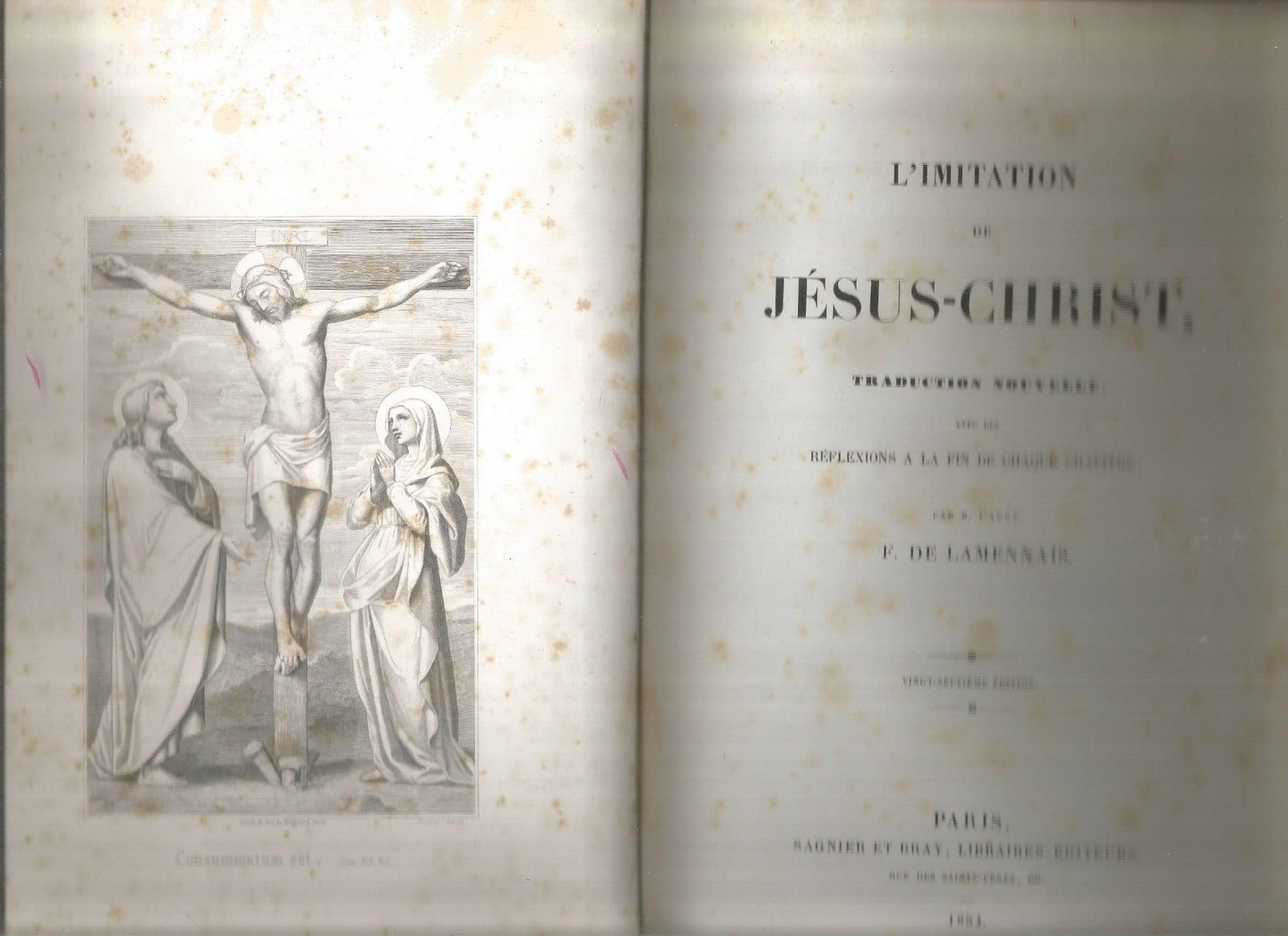 L'imitation de Jésus Christ - Lamennais - Sagnier et Bray