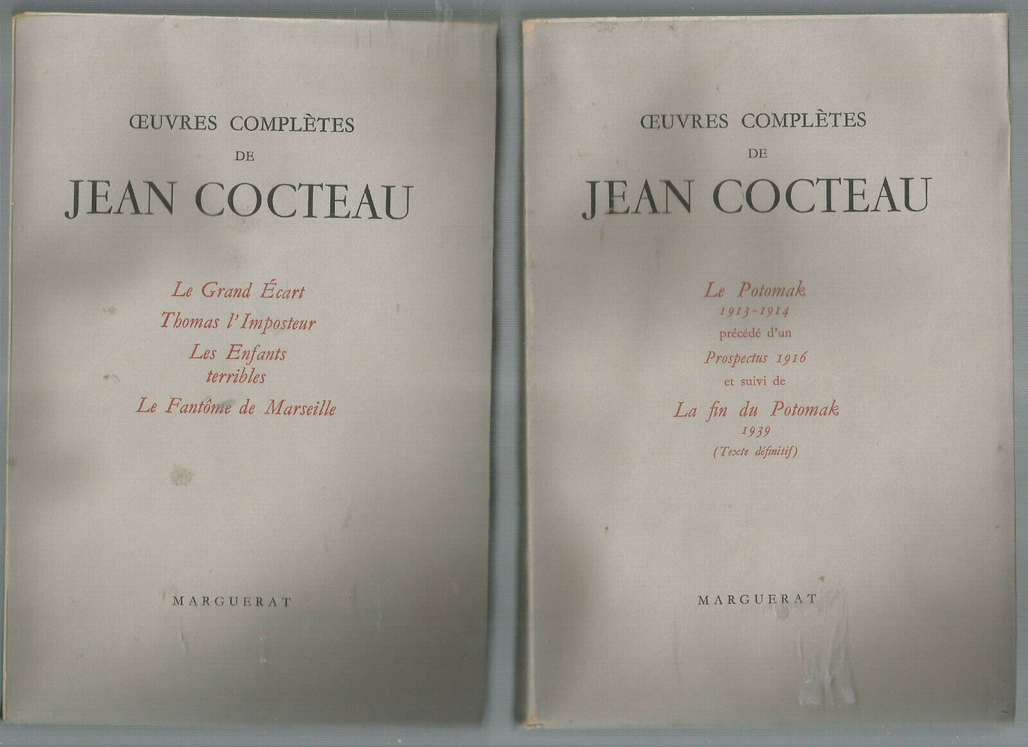 JEAN COCTEAU OEUVRES COMPLETES