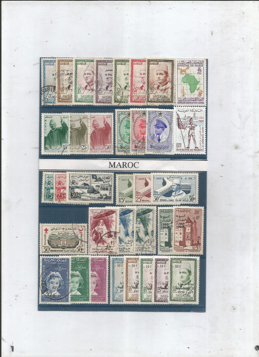 LOT DE TIMBRES DU MAROC