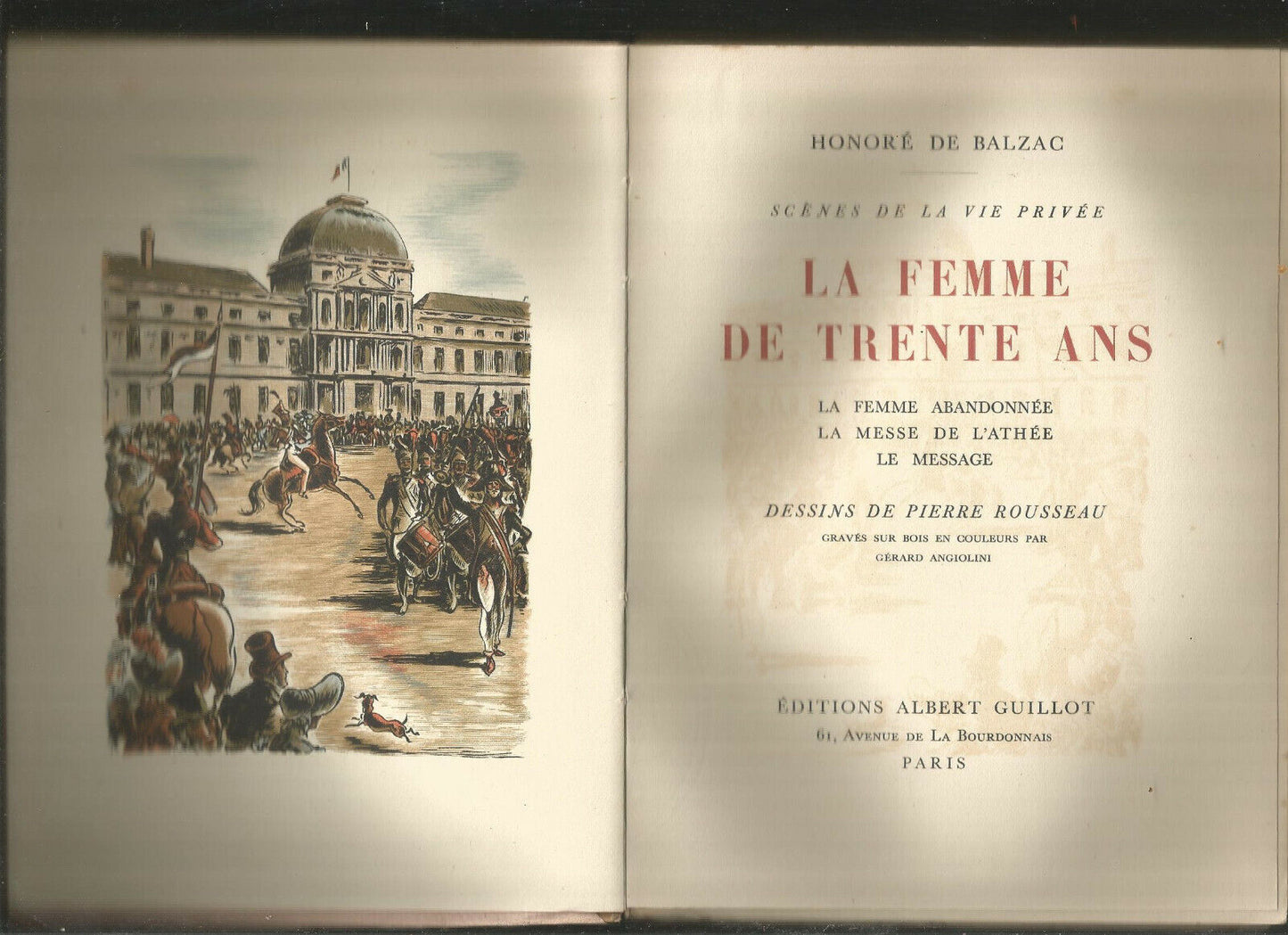 La femme de trente ans - Balzac - Dessins Pierre Rousseau - Numéroté