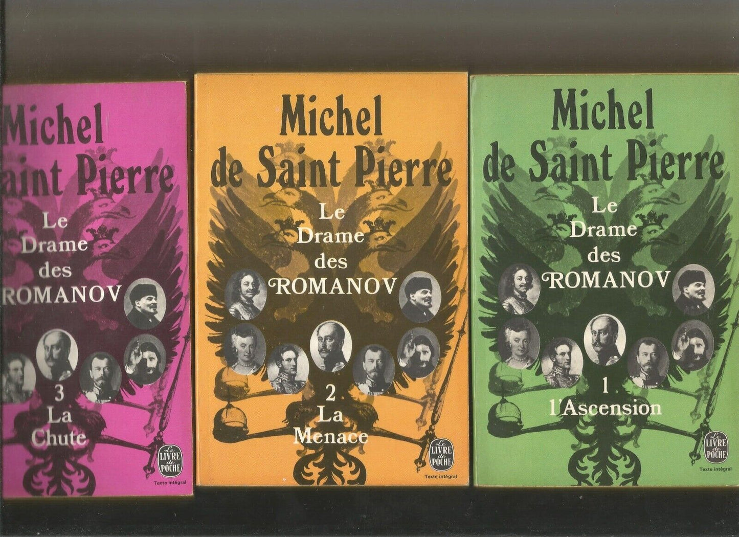 Le drame des Romanov en 3 tomes (T1: l'ascension ,T2: la menace ,T3: la chute)