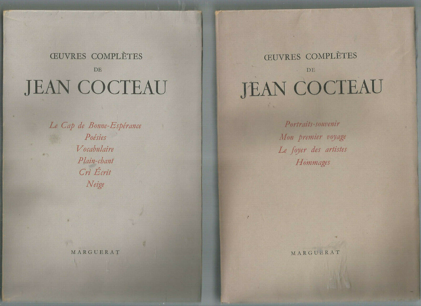 JEAN COCTEAU OEUVRES COMPLETES