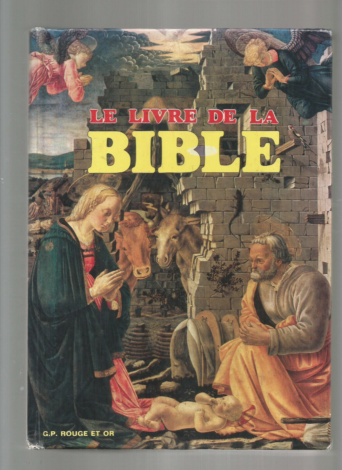 LE LIVRE DE LA BIBLE ROUGE ET OR