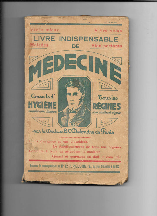 Livre indispensable de mdecine Conseils dhygine Rgimes Docteur Delondre Pari