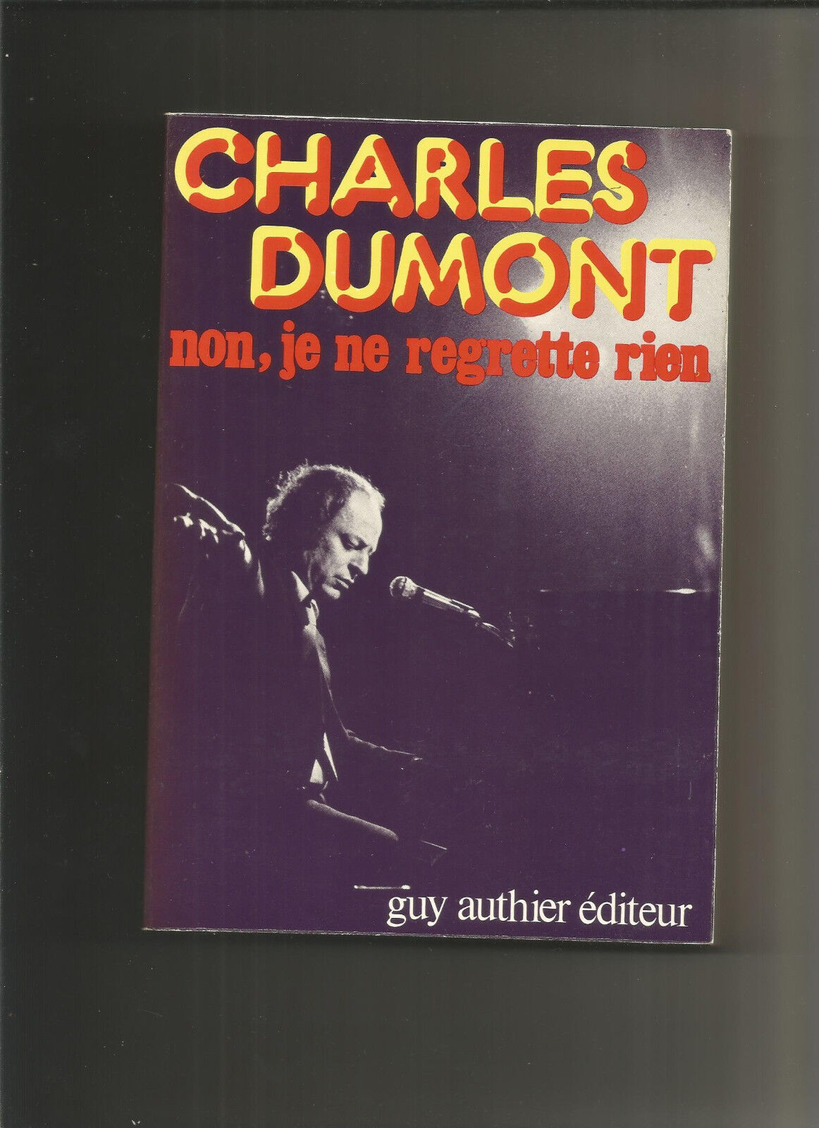 Charles Dumont non je ne regrette rien