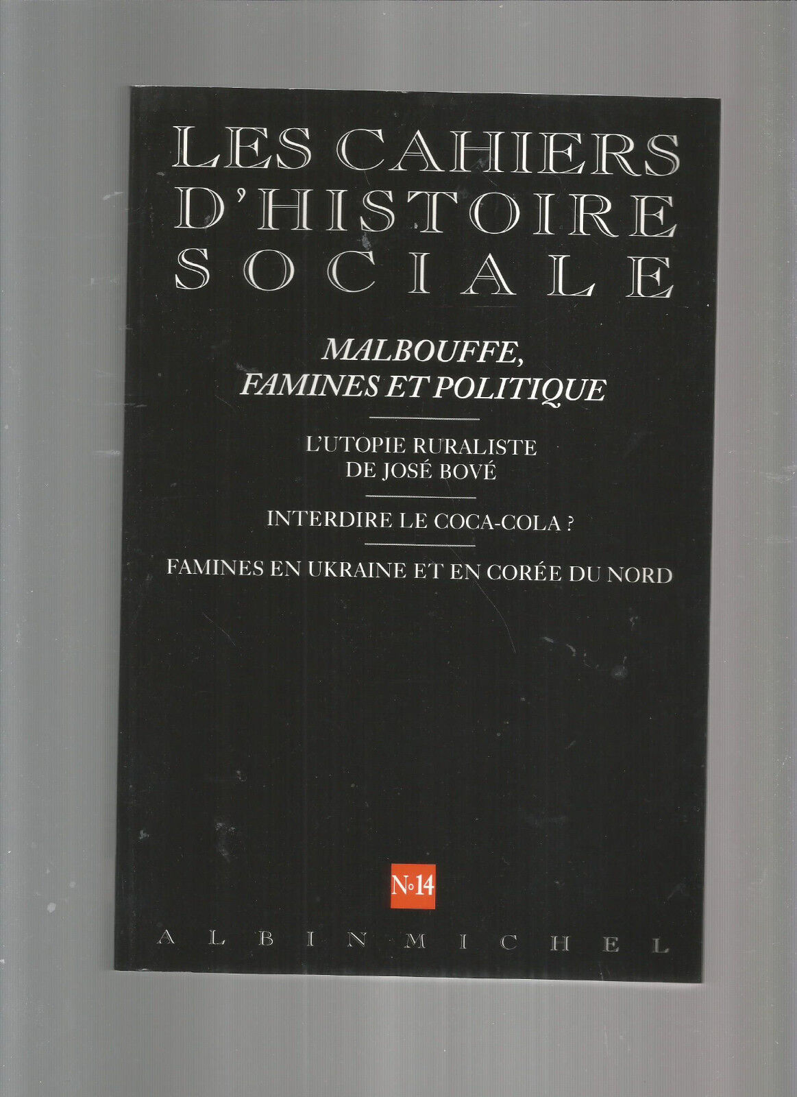 LES CAHIERS D HISTOIRE SOCIALE N14