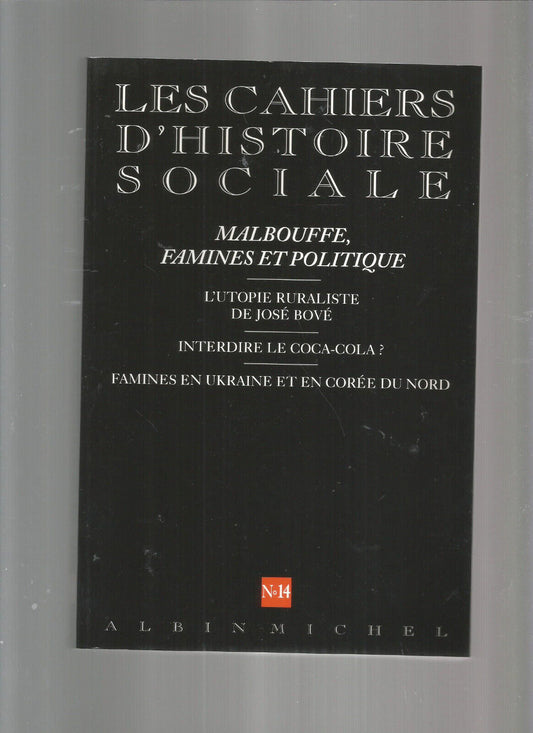 LES CAHIERS D HISTOIRE SOCIALE N14