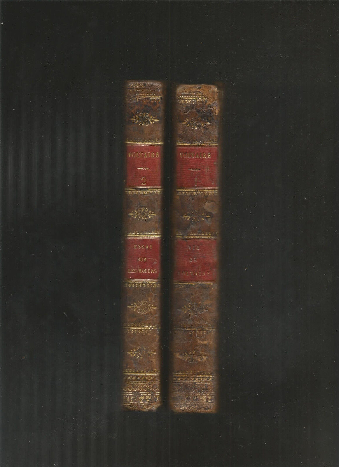 Oeuvres complètes de Voltaire tome I & II - Editions Esneaux 1823