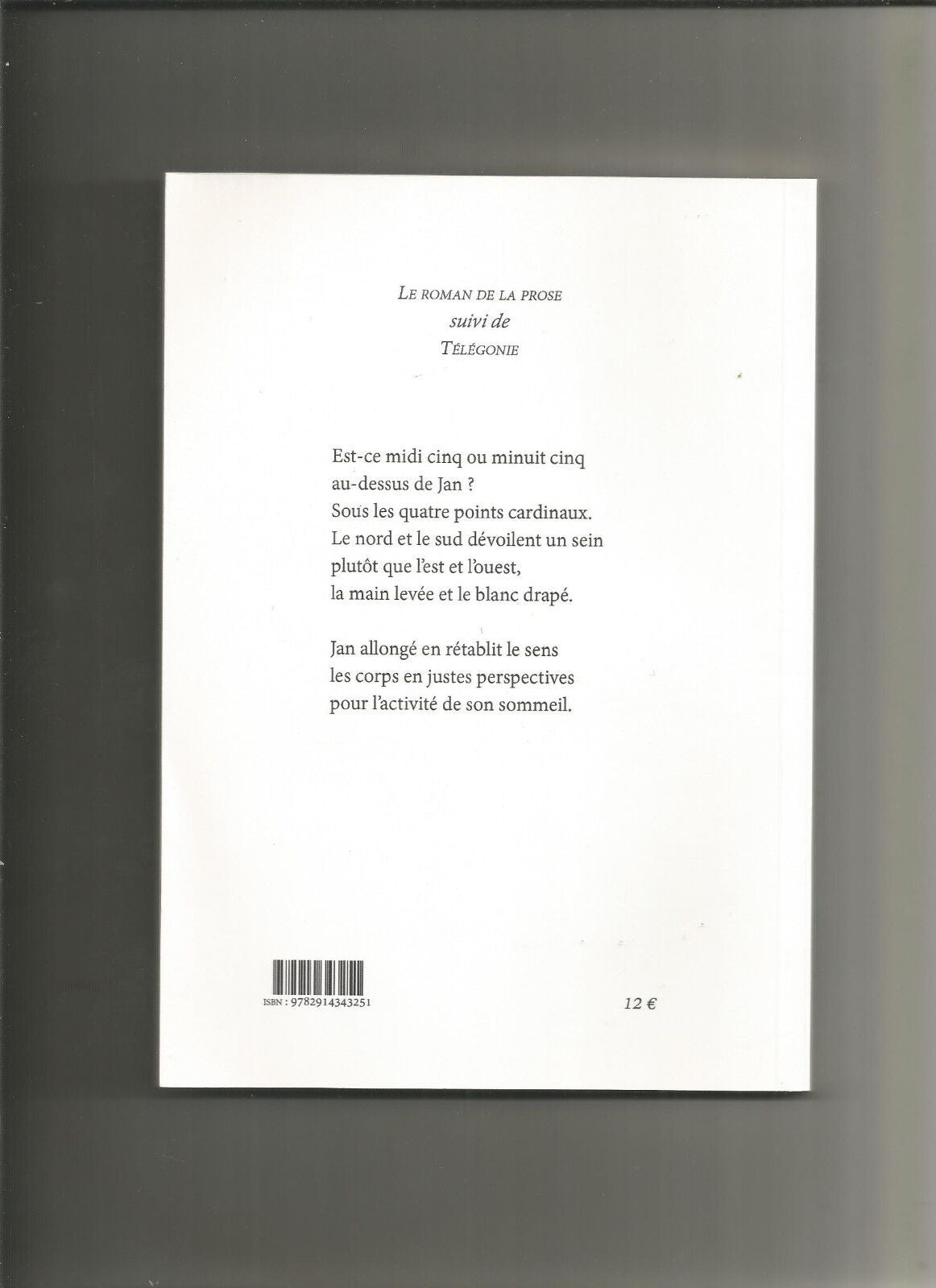 Le roman de la prose livre de Jean  Philippe Blanchon