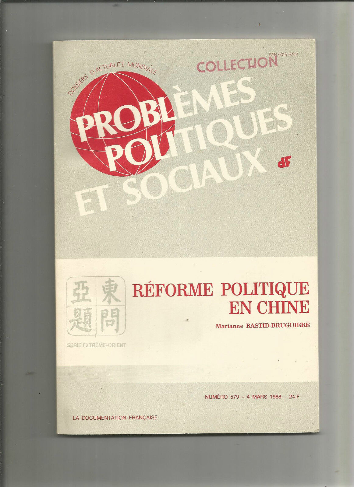 Problmes politiques et sociaux no 579