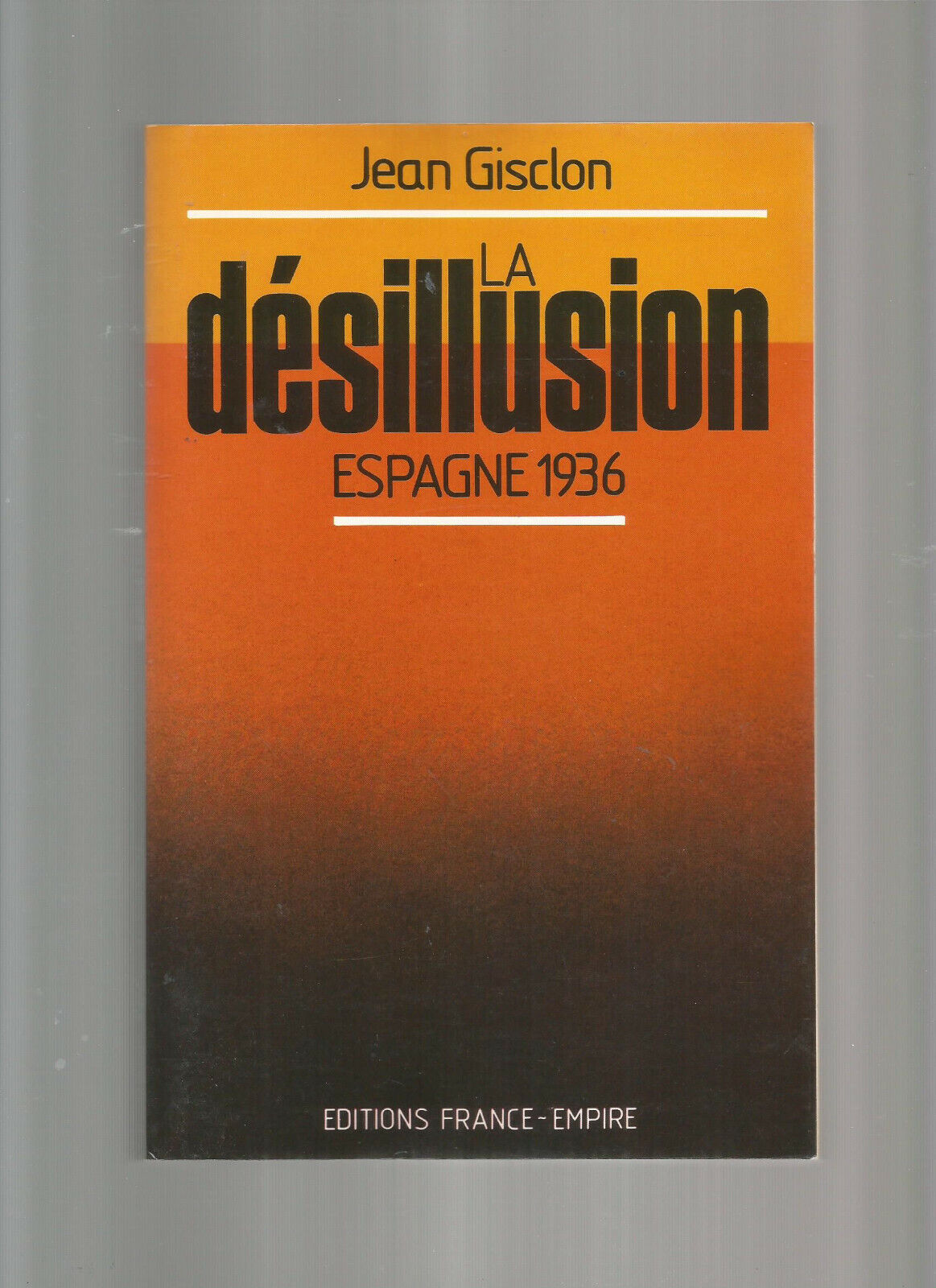 LA DESILLUSION