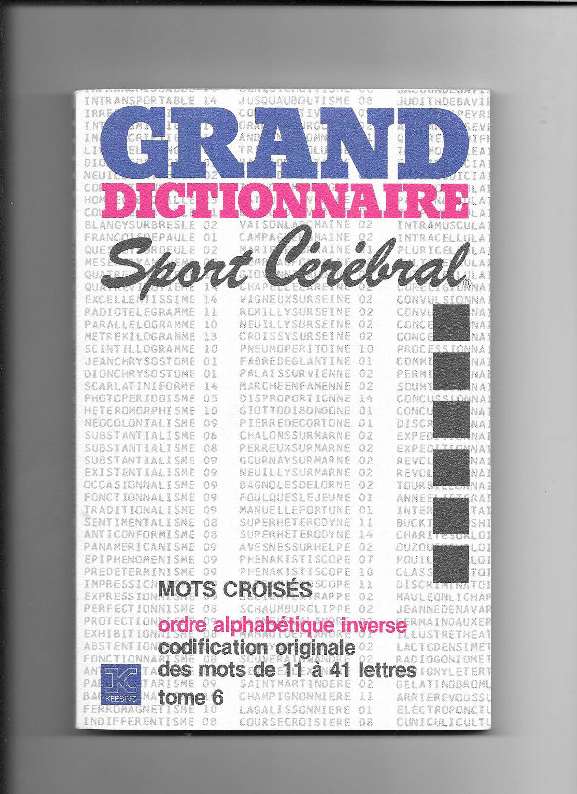 Grand dictionnaire sport cérébral Tome 6