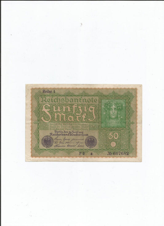 BILLET DE BANQUE ALLEMAGNE 50 MARKS 1919