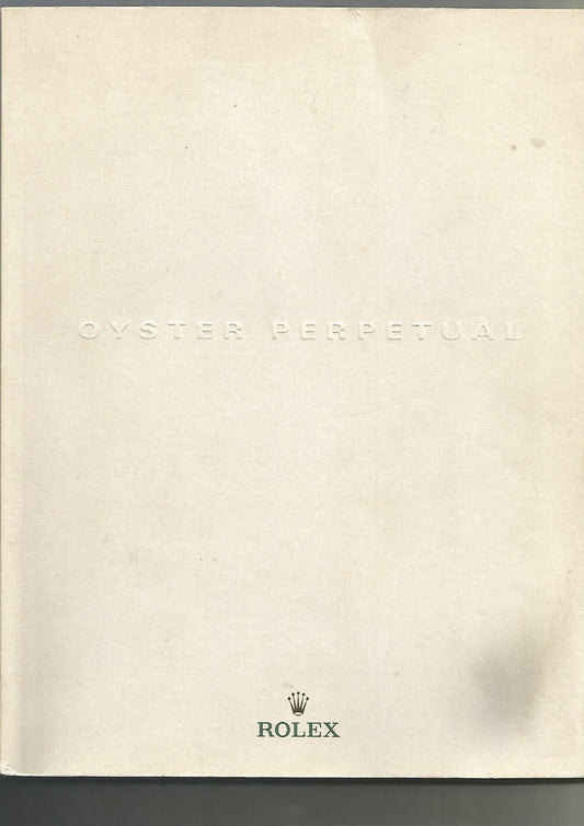 Oyster perpetual  Catalogue Rolex