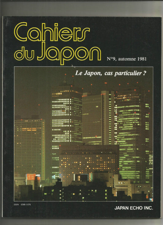 Cahiers du japon no 9