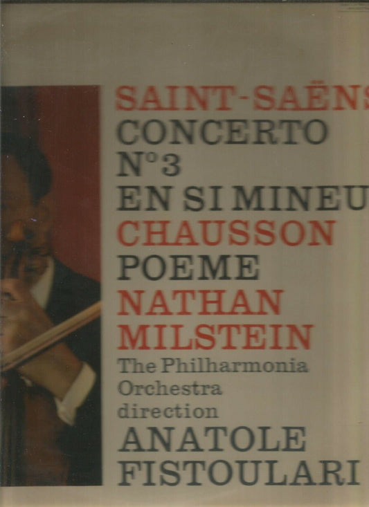 Saint-Saëns,Chausson / 33 tours vinyle ‎– Concerto N° 3 En Si Min