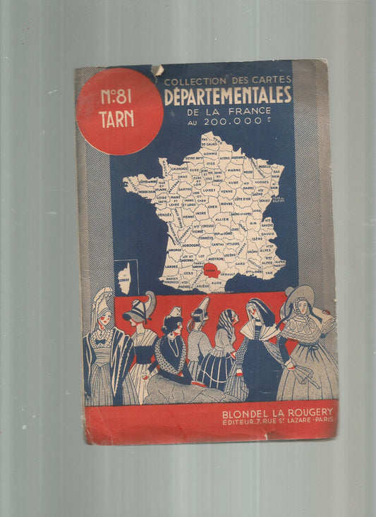 CARTE DEPARTEMENTALE N81 TARN