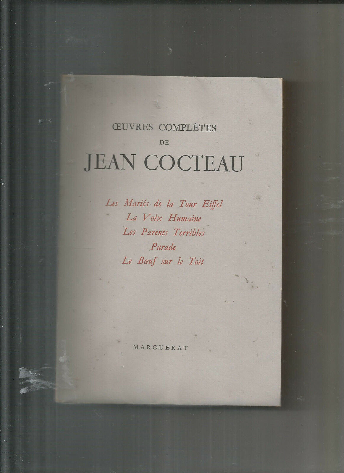 JEAN COCTEAU OEUVRES COMPLETES