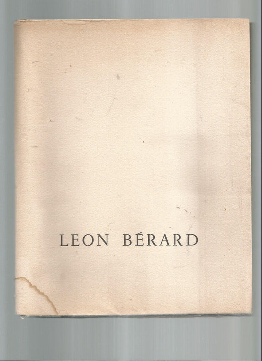 LEON BERARD DISCOURS PRONONCES EN L'EGLISE DE LA REDEMPTION LE 4 SEPTEMBRE 1956