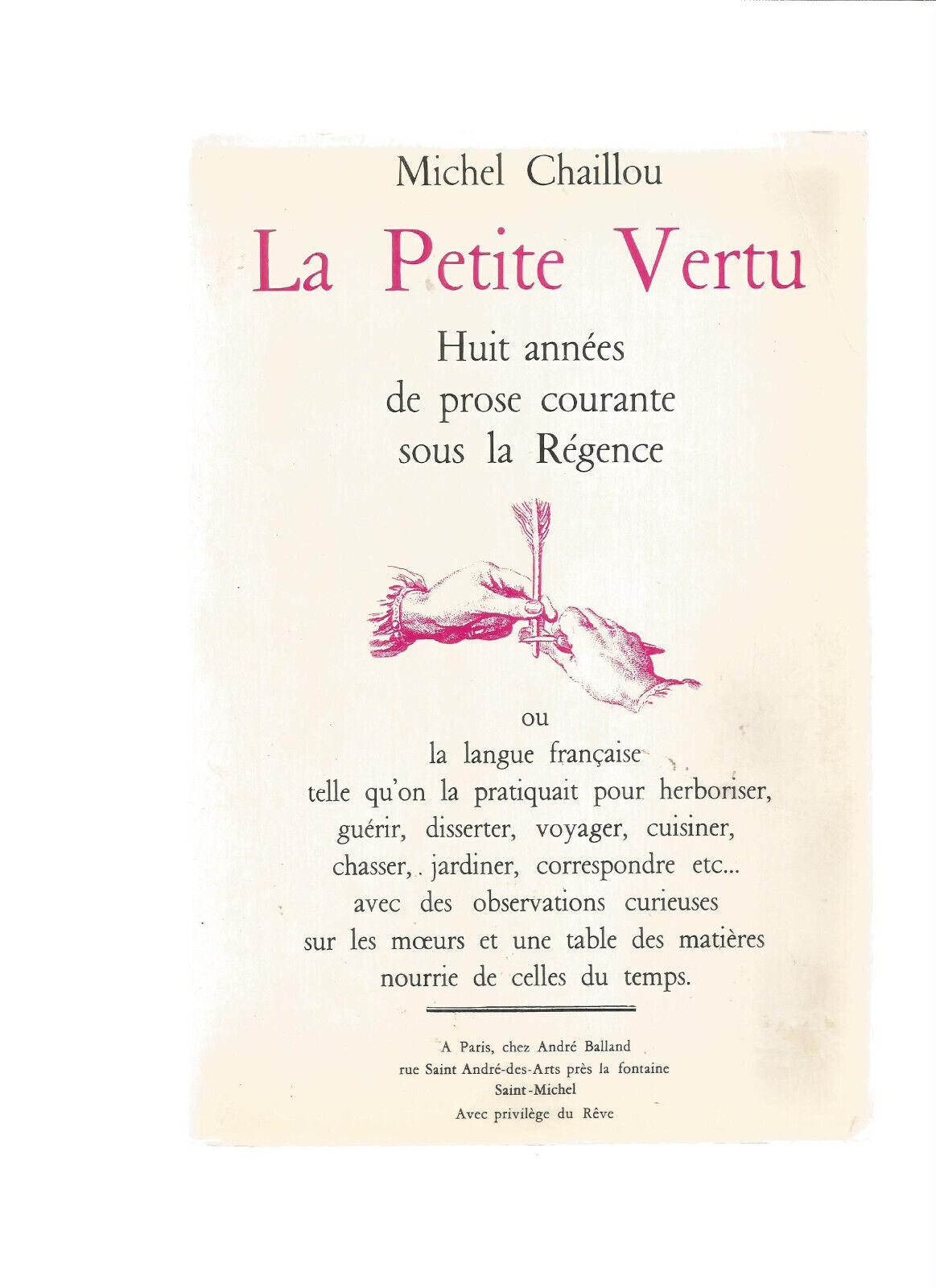 LA PETITE VERTU