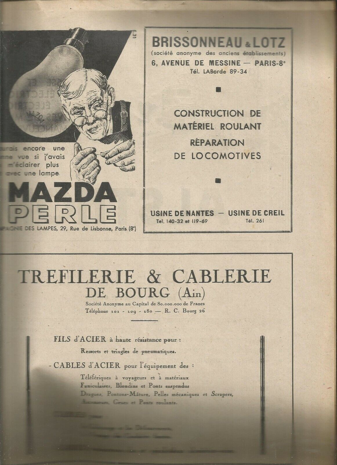 Lot de 13 revues - L'industrie des voies ferrées et des transports automobiles