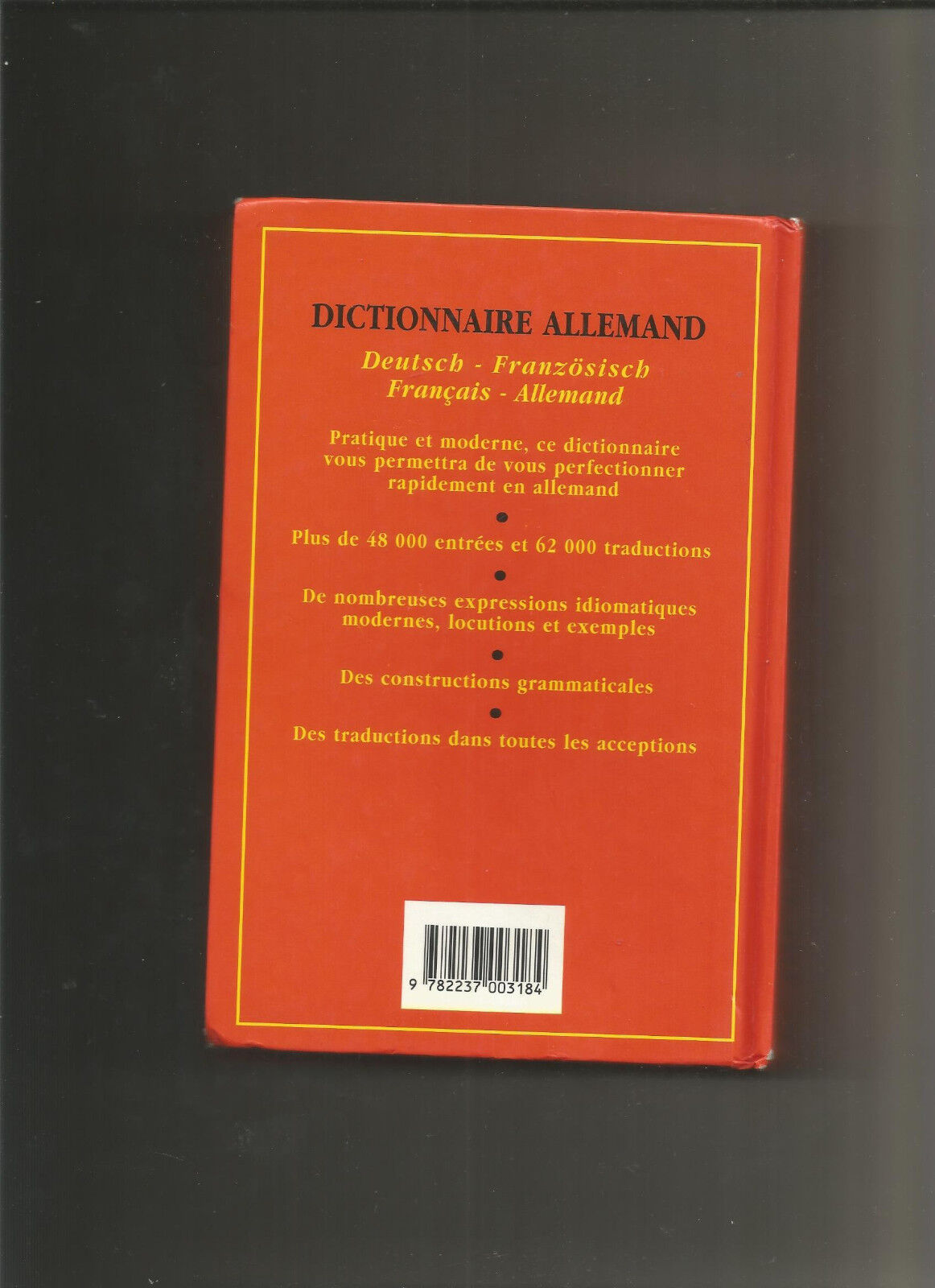 Dictionnaire allemand - Deutsch / Französisch et Français / Allemand