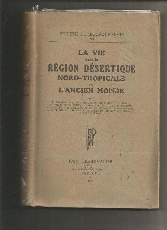 La vie dans la région désertique nord-tropicale de l'ancien monde