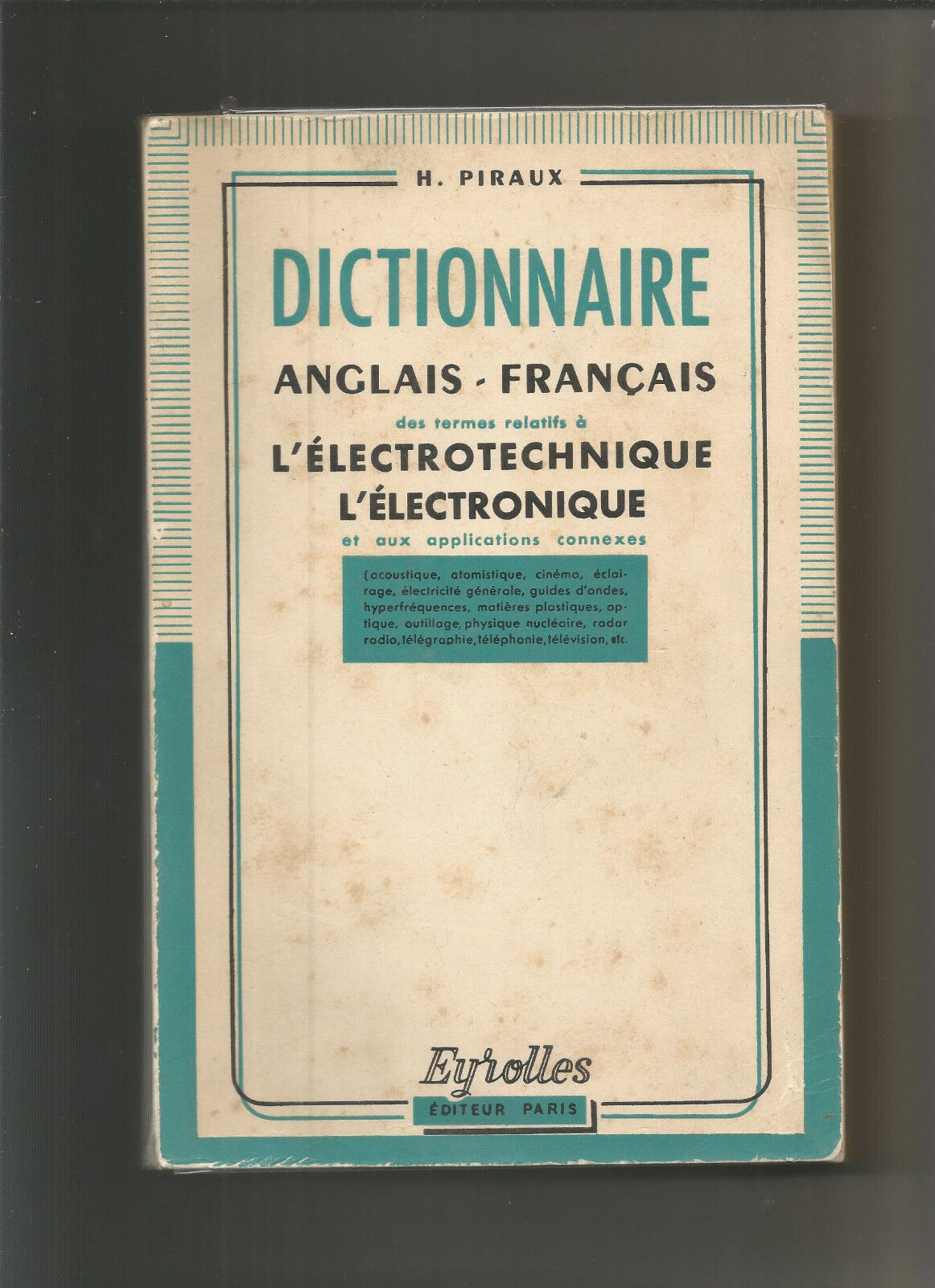 Dictionnaire anglais-français des termes relatifs à l'électrotechnique..