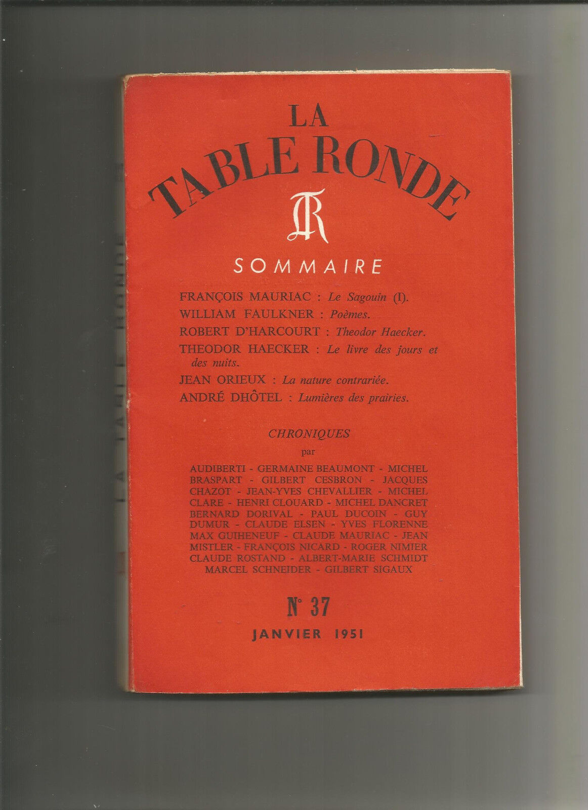 La table ronde no 37