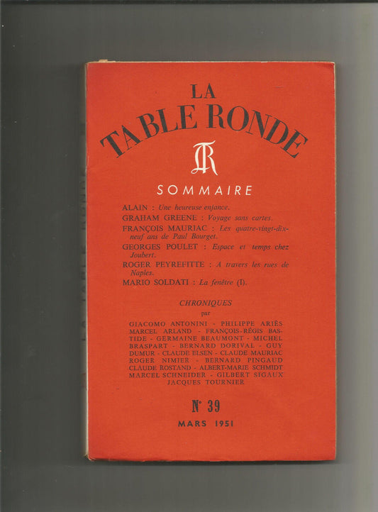 La table ronde no 39