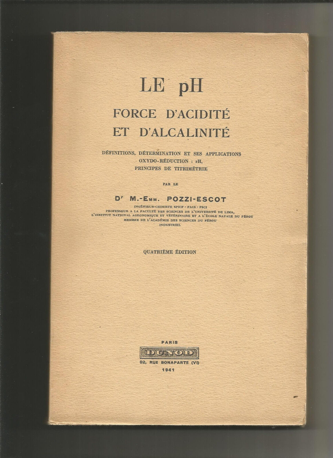 Le ph force d'acidité et d'alcalinité