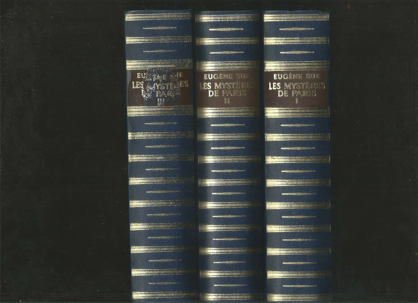 Les mysteres de Paris - Eugène Sue - Editions Baudelaire 3 volumes