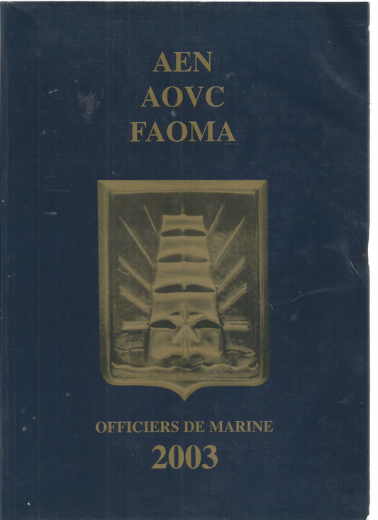 AEN AOVC FAOMA OFFICIERS DE MARINE 2003