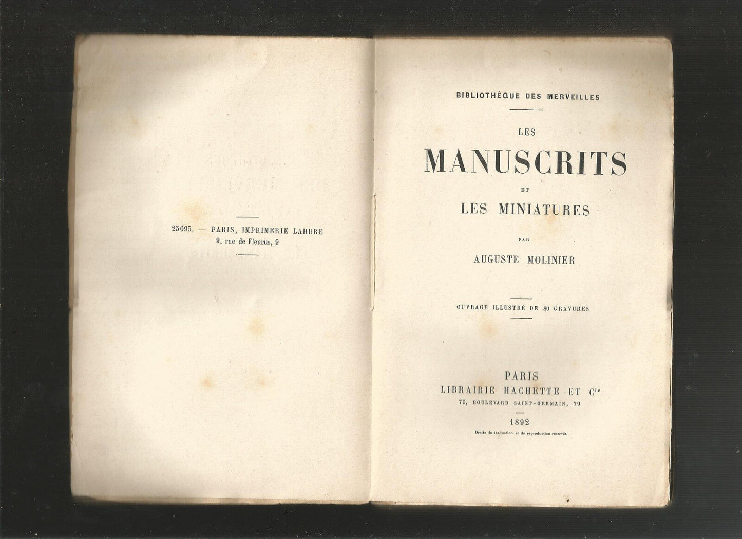 Les manuscrits et les miniatures - Auguste Molinier