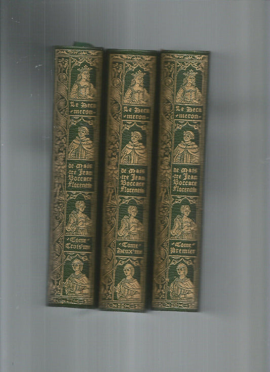 LE DECAMERON  DE MAISTRE  JEAN BOCCACE TOMES 123