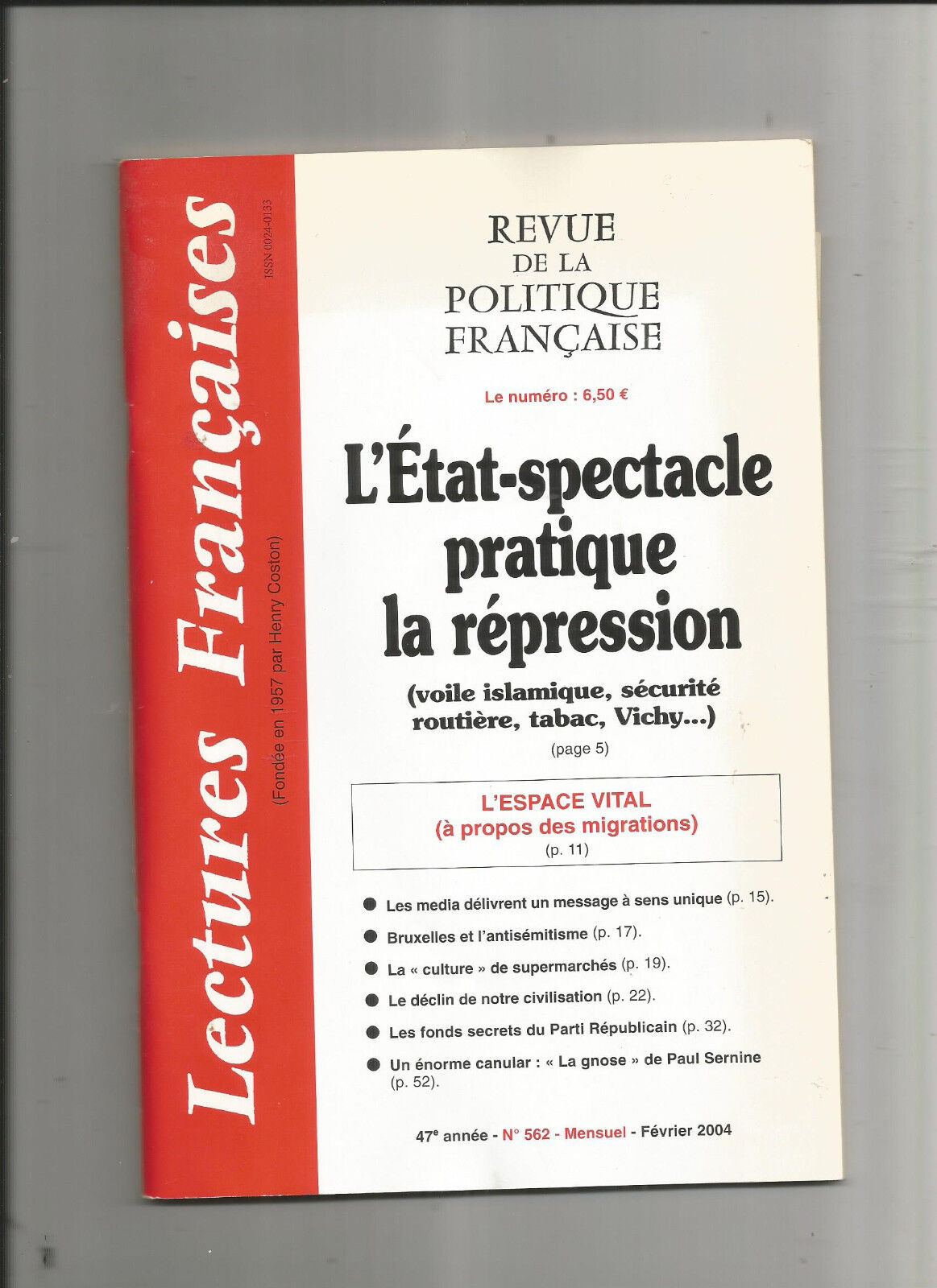 LETAT PRATIQUE DE LA REPRESSION