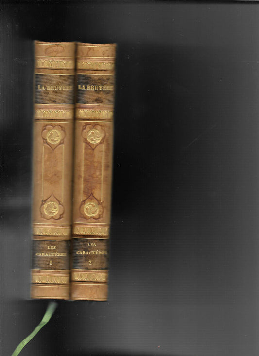 Les caractères vol.1 & 2 - La Bruyère - Librairie des bibliophiles 1872