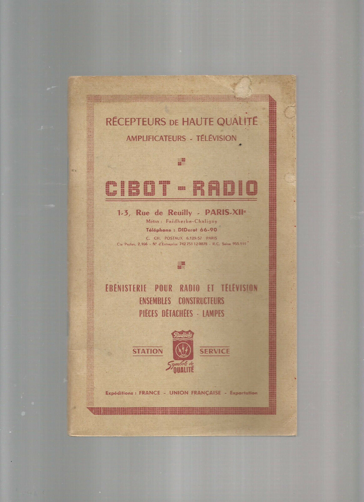 CATALOGUE CIBOTRADIO