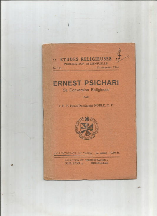 Ernest Psichari sa Conversion Religieuse