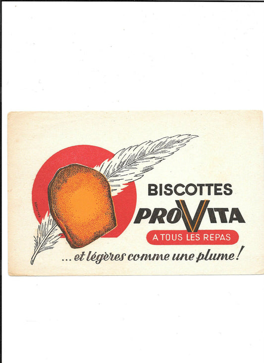 BUVARD BISCOTTES PROVITA