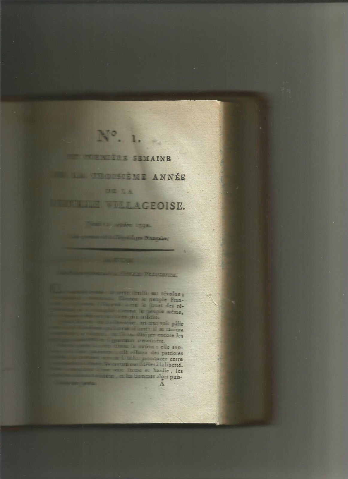 La feuille villageoise 1792 - 16 numéros