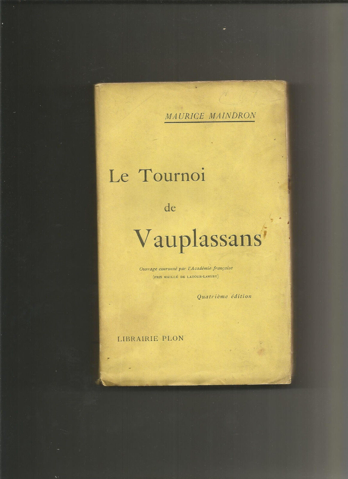 Le Tournoi de Vauplassans  Maurice Maindron