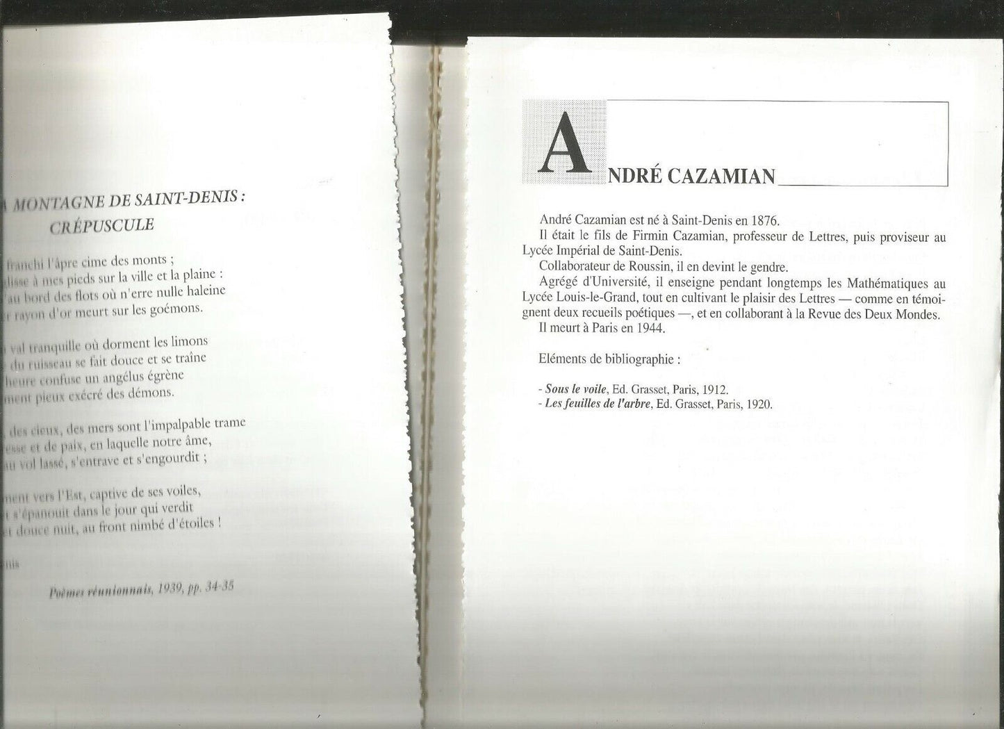 Grand livre d'or de la poésie réunionnaise d'expression française: des origines