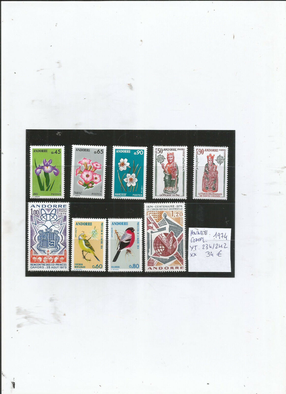 TIMBRES ANDORRE FRANCAIS