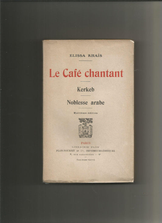 Le café chantant - Elissa Rhais