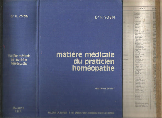 Matière médicale du praticien homéopathe