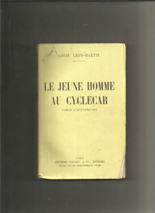 Le jeune homme au cycle-car - Léon-Martin