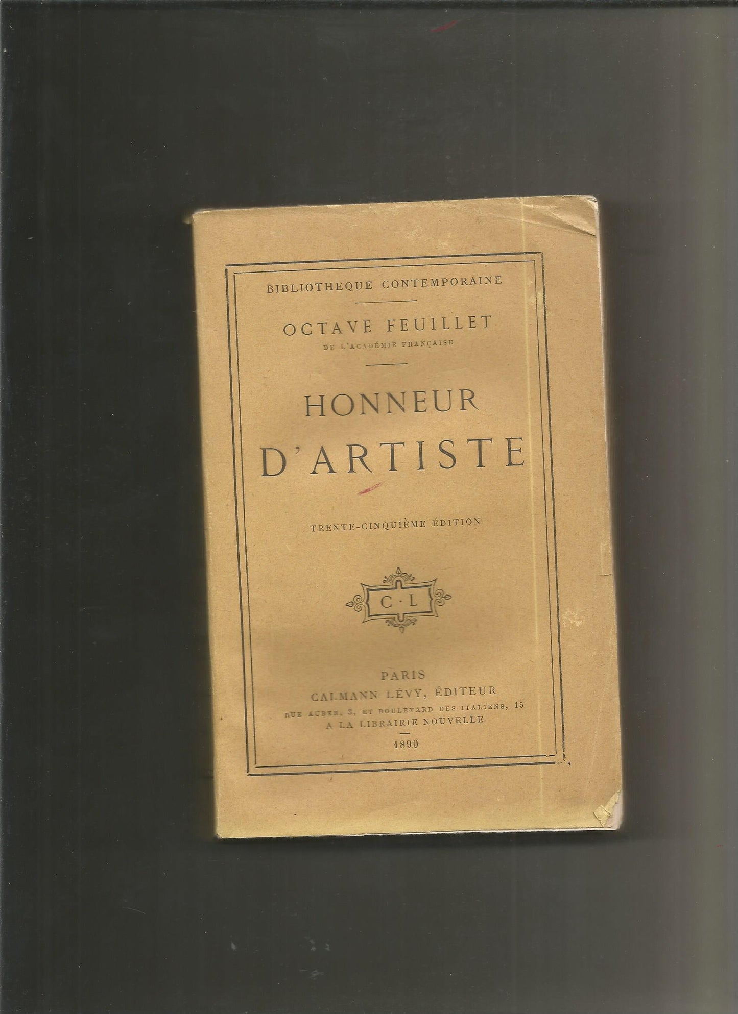 Honneur d'artiste - Octave Feuillet