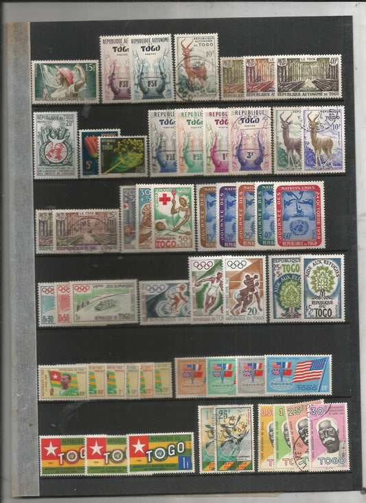 LOT DE TIMBRES DU TOGO